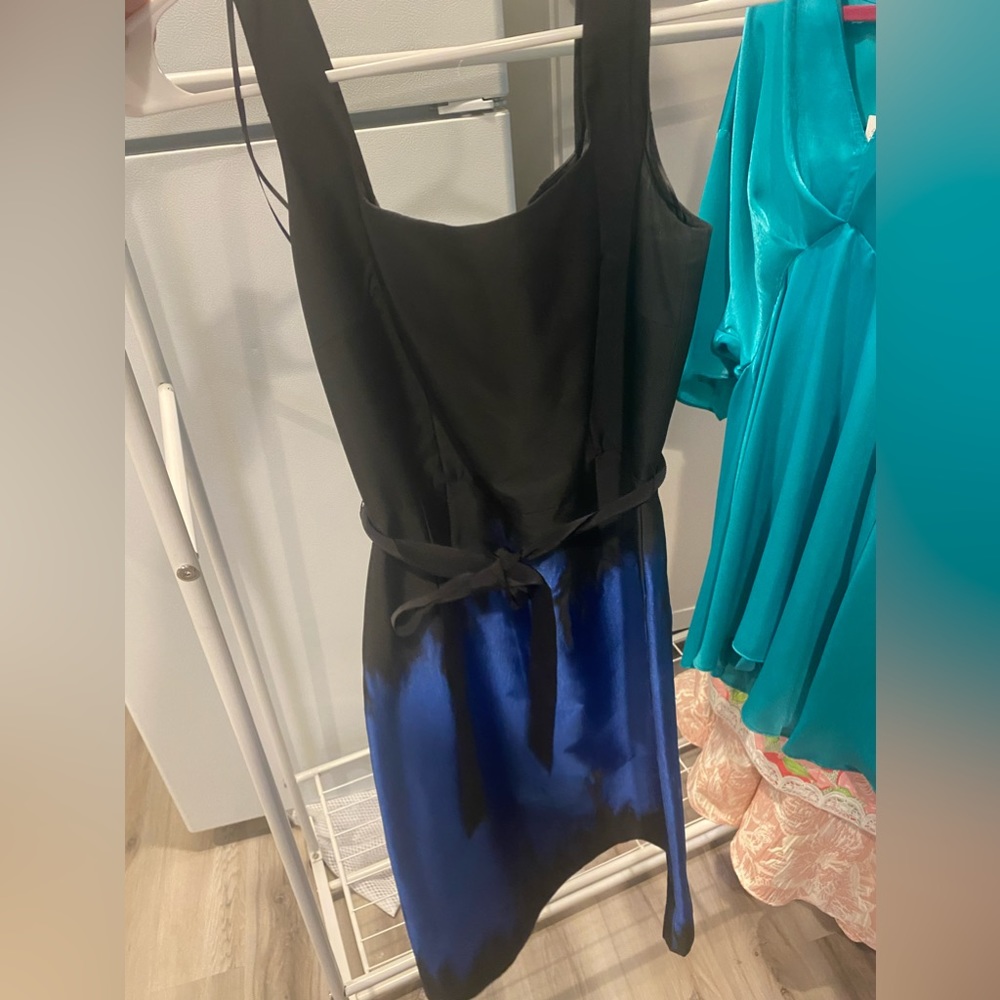 Teri Jon black and blue dress